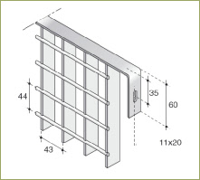 clture caillebotis lectroforg maille 44 x43 mm